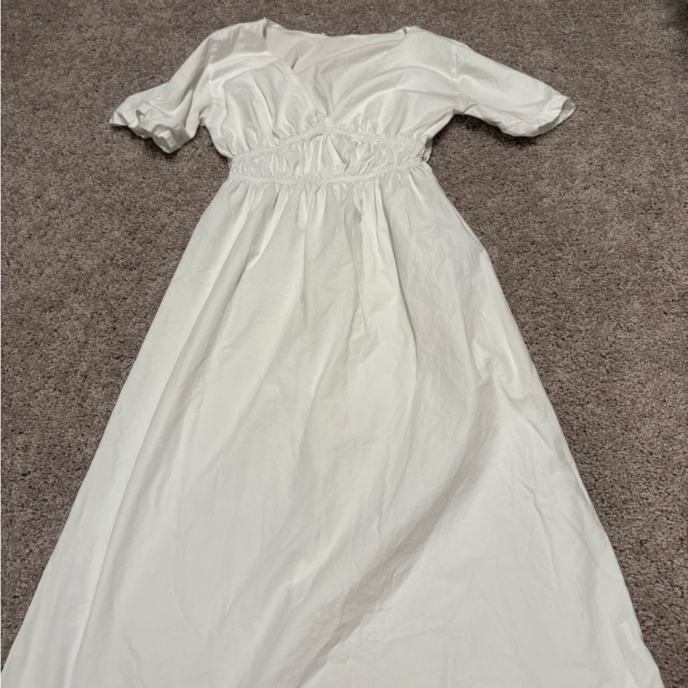 Zara white midi Dress